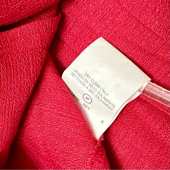 Leslie Fay Red Button Down Peplum Jacket Womens Size 14 80’s Workwear Vintage - Picture 11 of 14